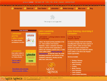 Tablet Screenshot of lazoslatinos.com